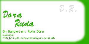 dora ruda business card